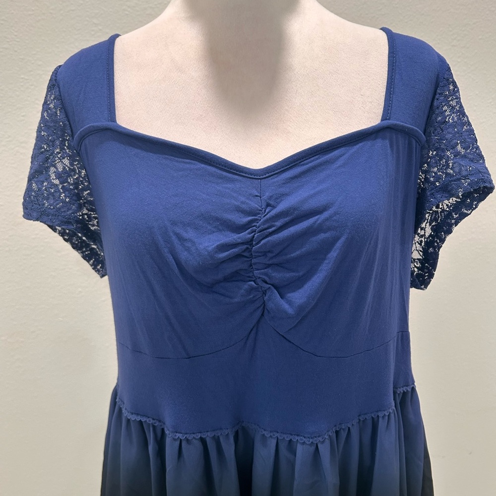 Hot Topic Nightmare Before Christmas Blue Ombré Dress, Sz 1 - Picture 5 of 6